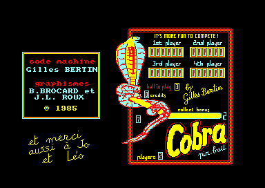 Cobra Pinball (E,F)